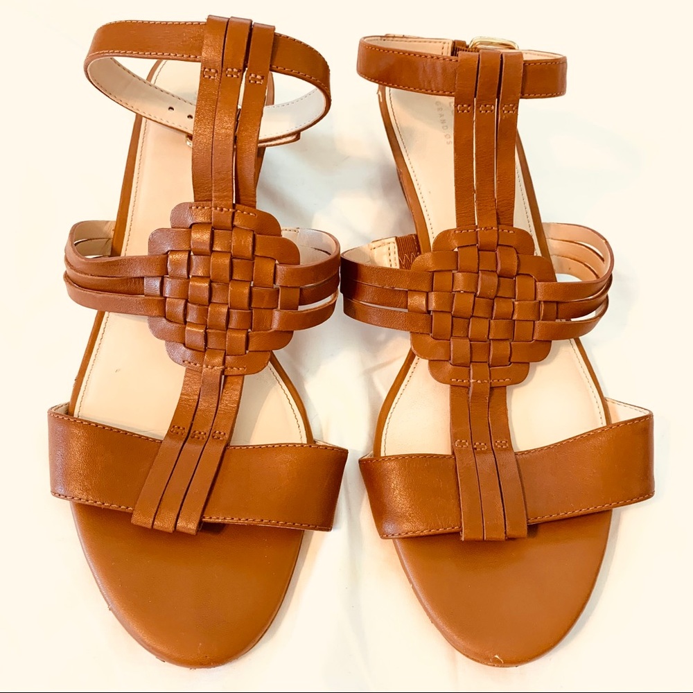 Cole Haan Brown Leather Wedges